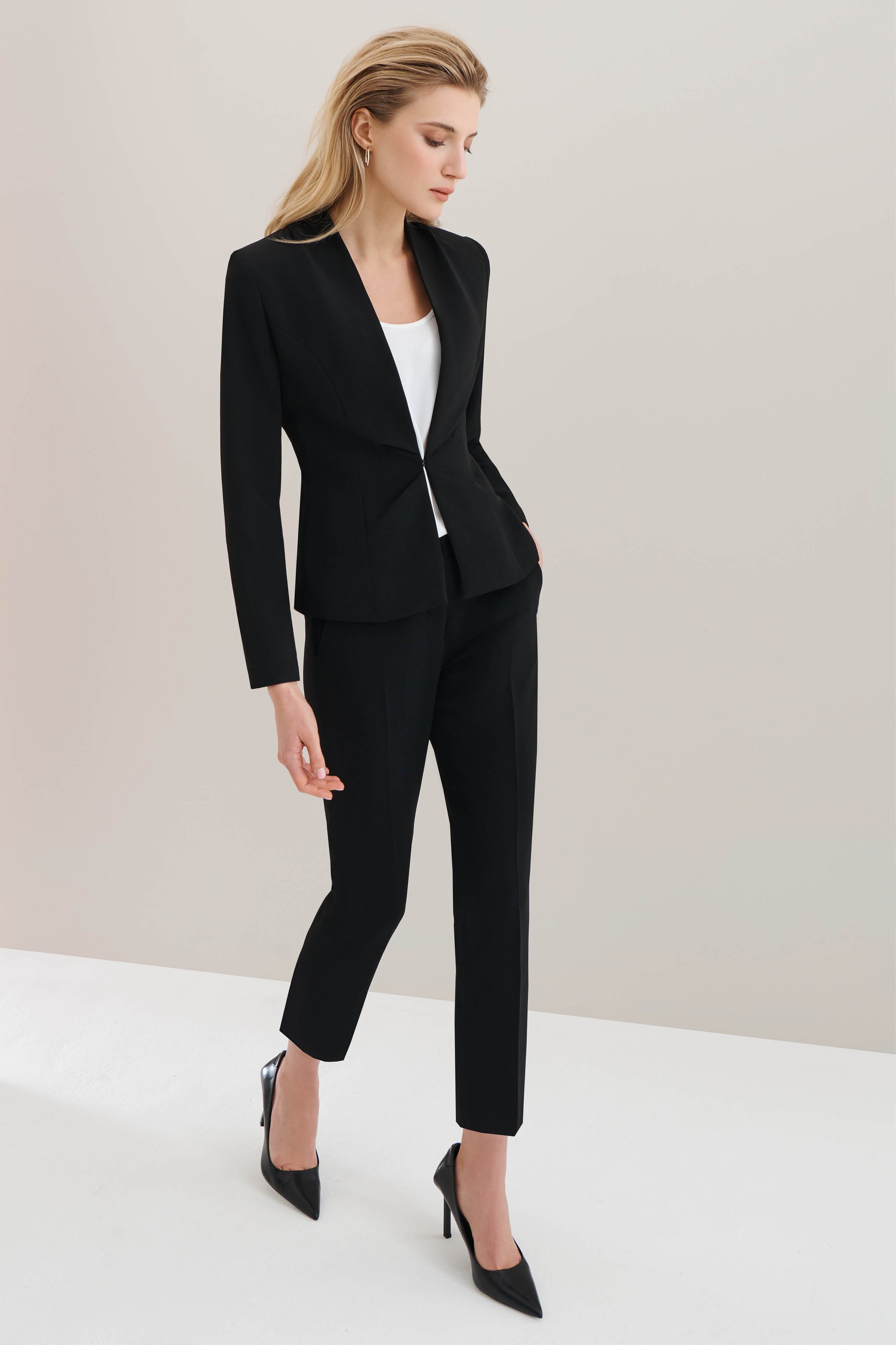 Clarence Black Performance Tailoring Trousers