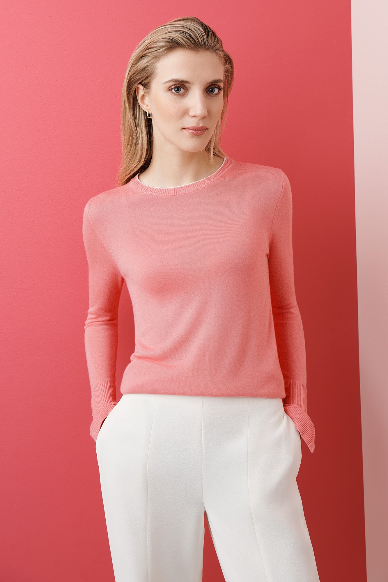 Maddy Coral and Ivory Jumper