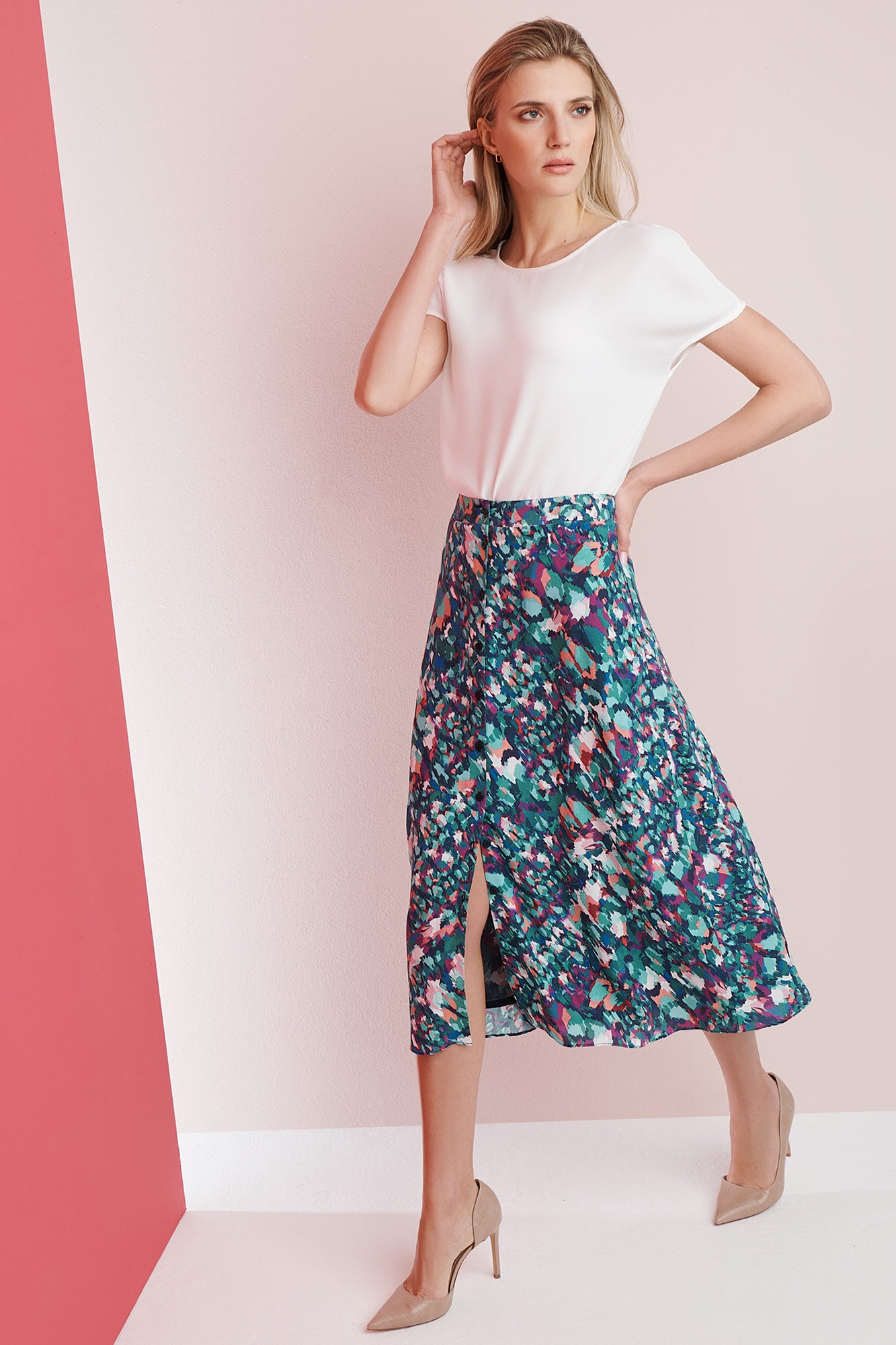 Twyford Art Print Skirt