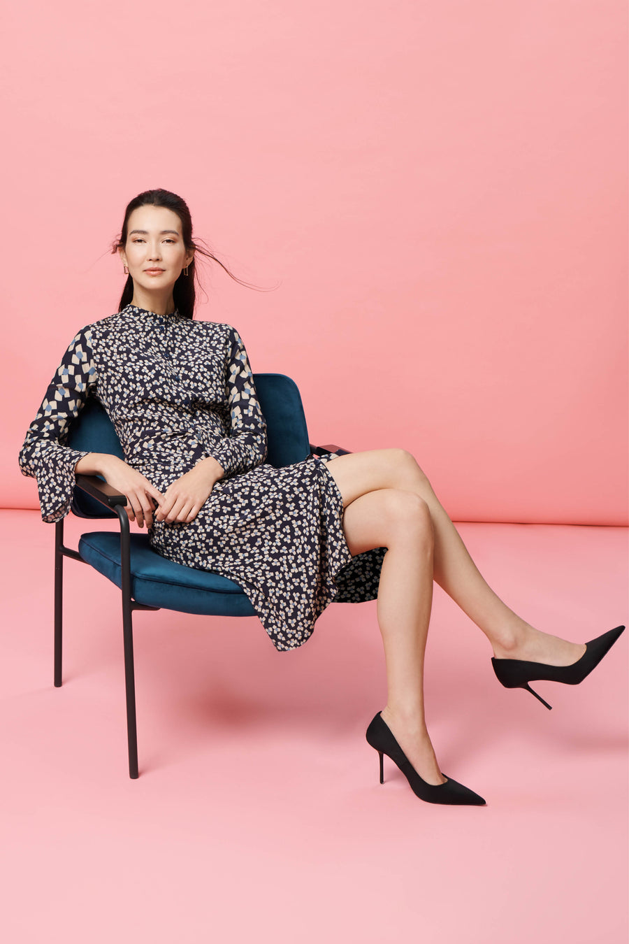 Shoreditch Shapes Print Shirt Dress