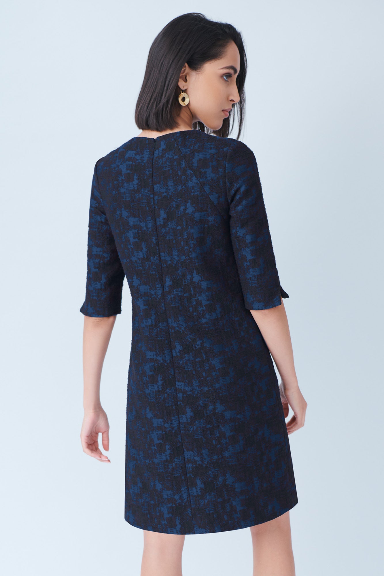Portobello Blue Jacquard Dress