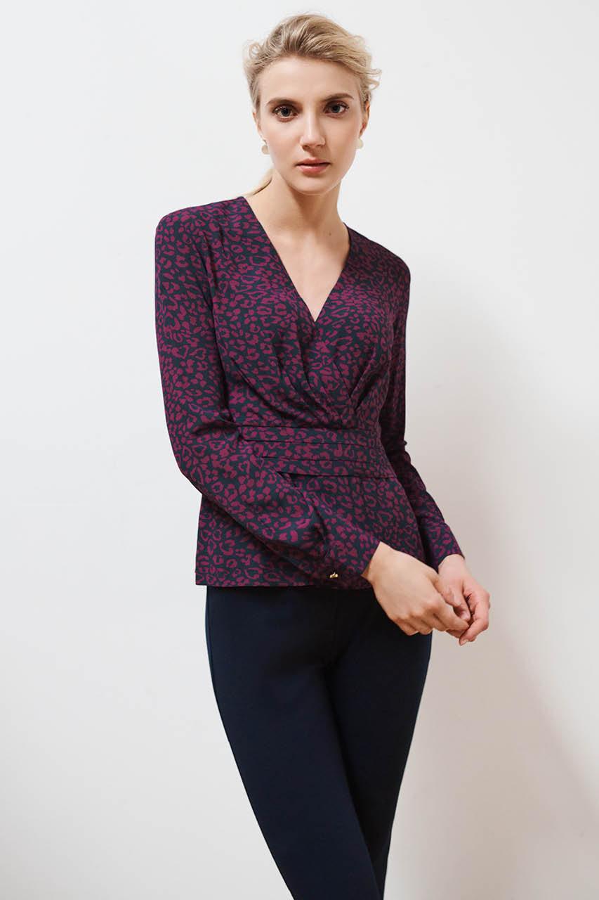 Whistler Heart Print Blouse