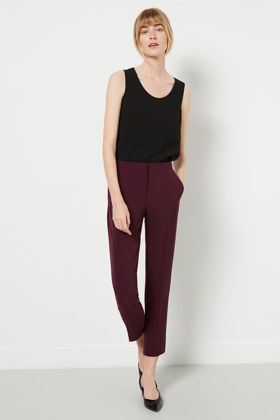 Clarence Aubergine Trousers