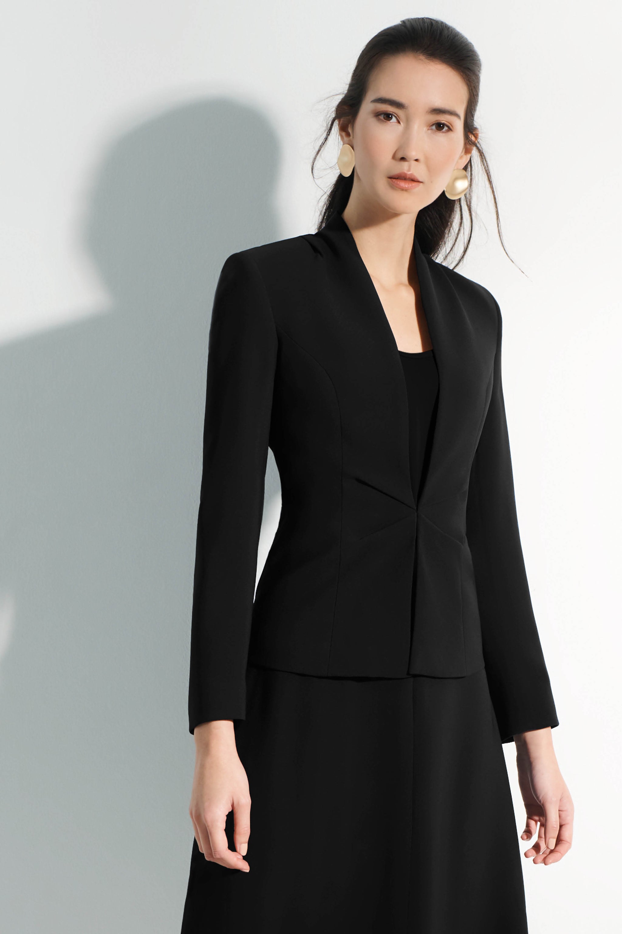 Black dress best sale and jacket suit