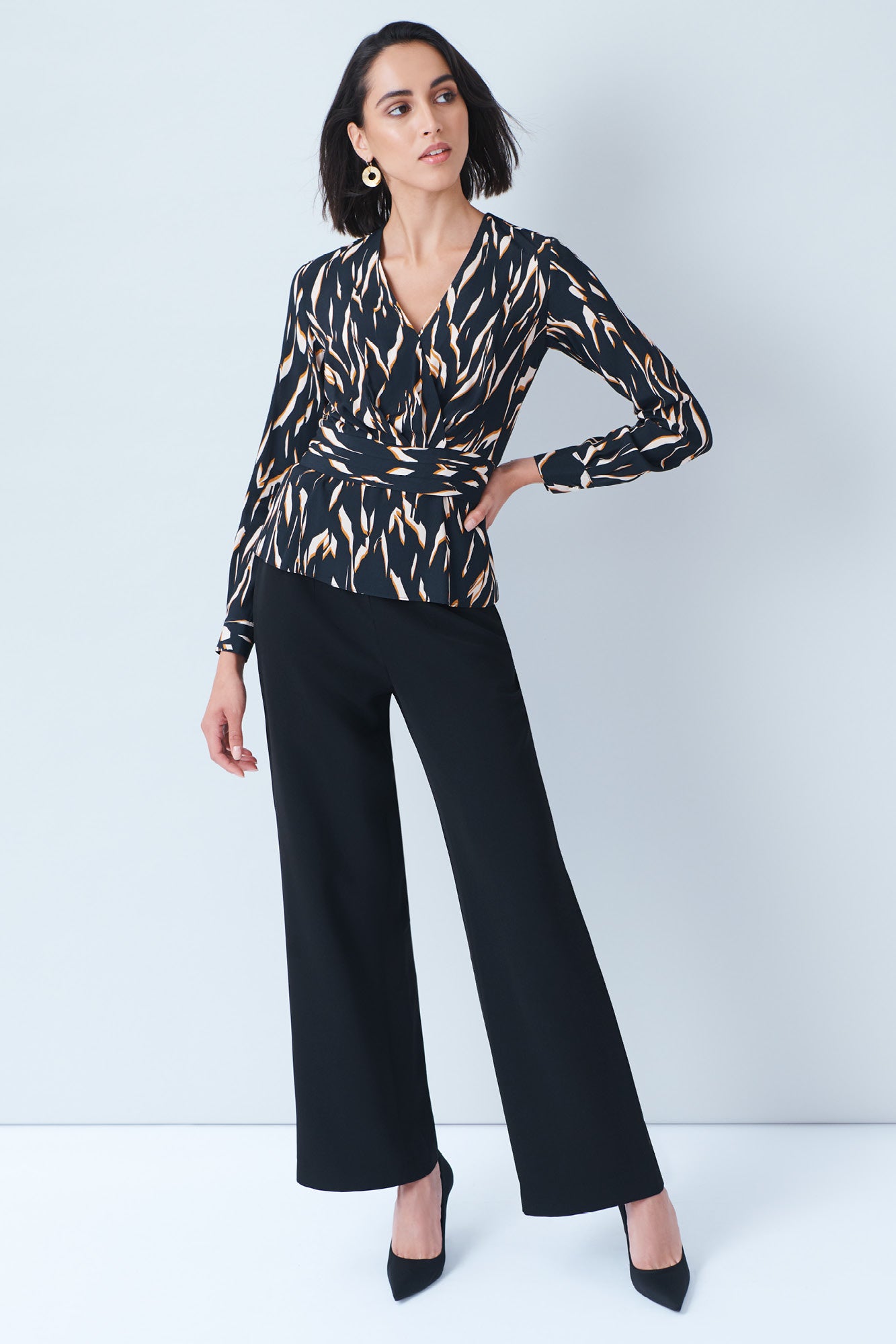 Whistler Shadow Print Blouse