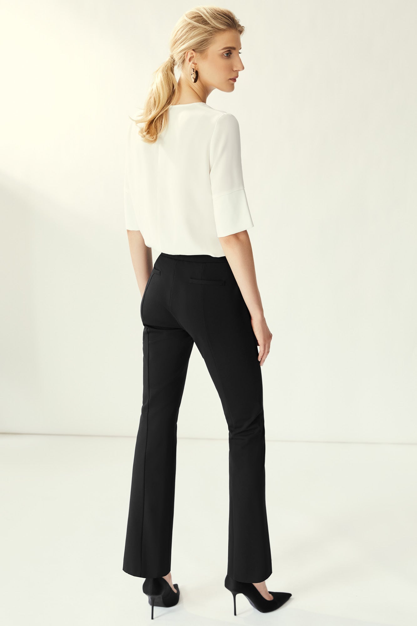 Black clearance ponte trousers