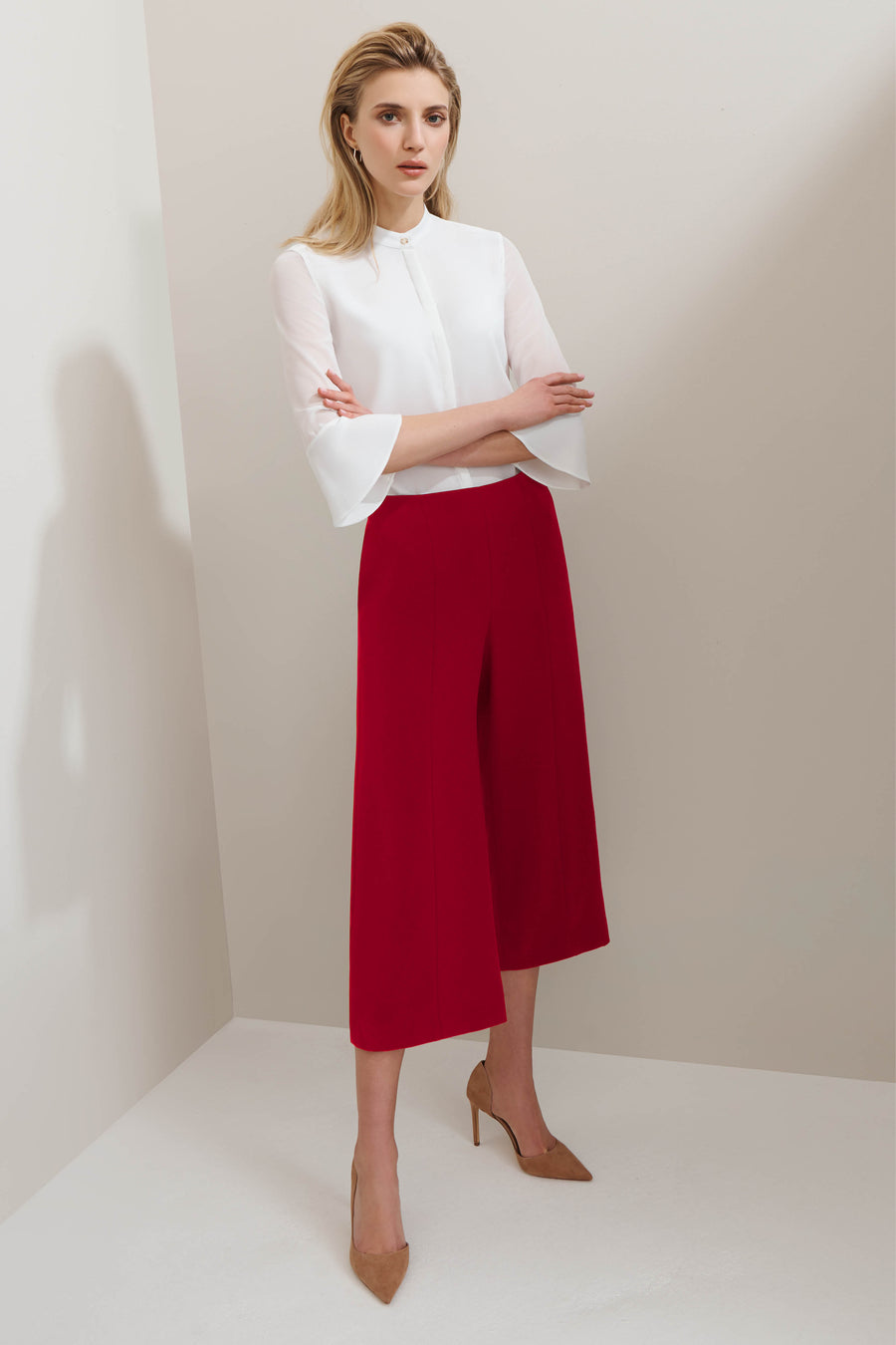 Kendle Bright Red Culottes