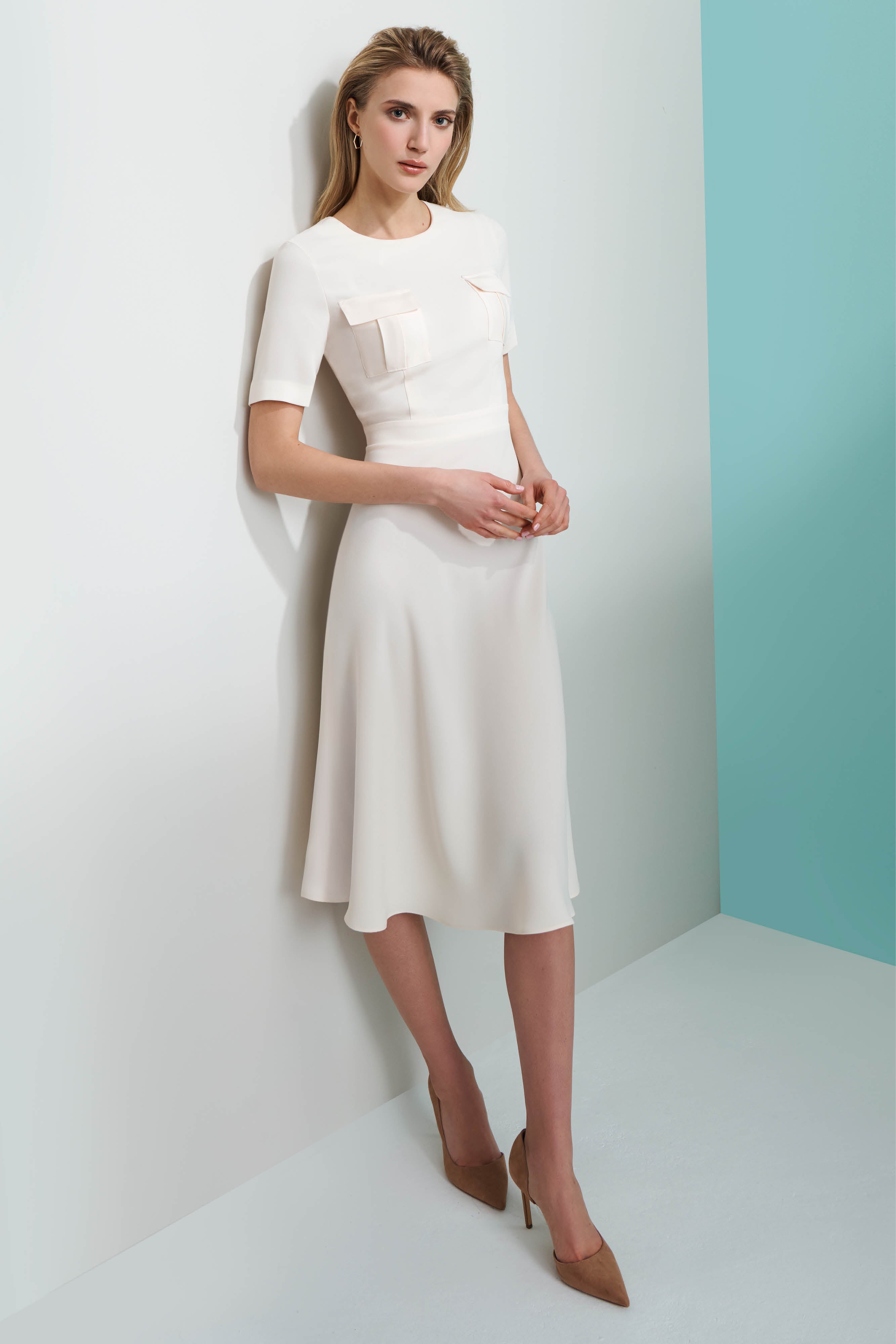 Paddington Long Dress mauve beige XS