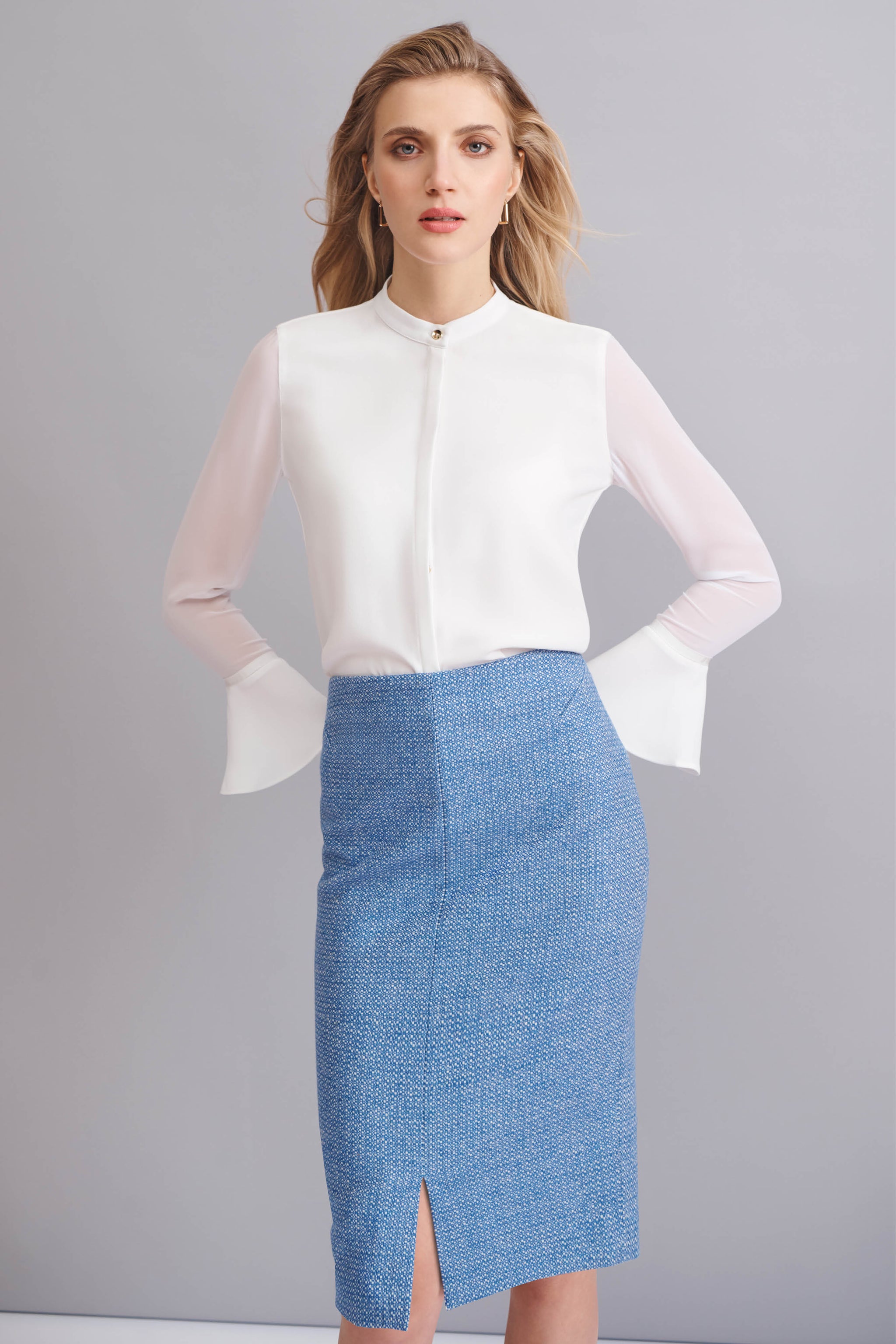 Scarlett Terrazzo Wool Skirt