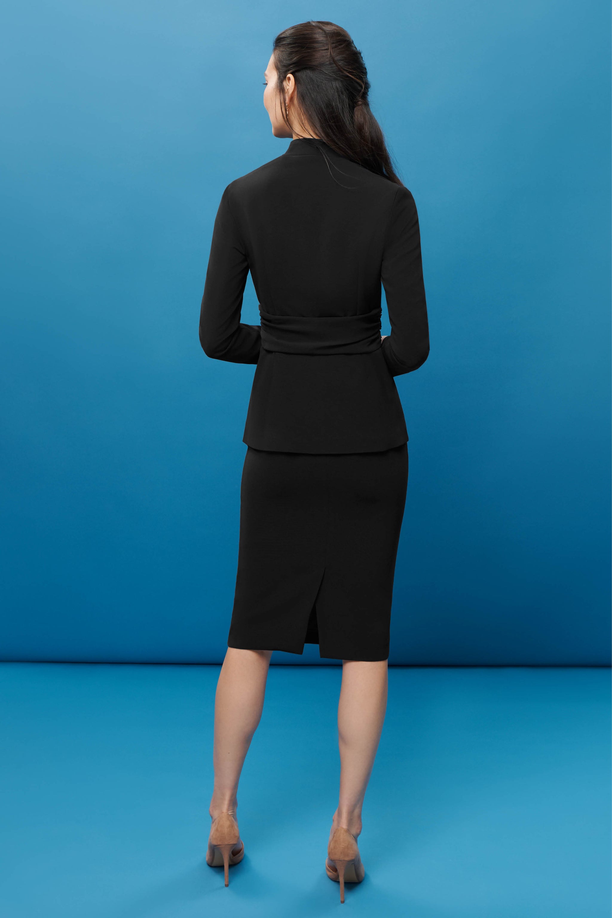 Suzy Black Suiting Skirt